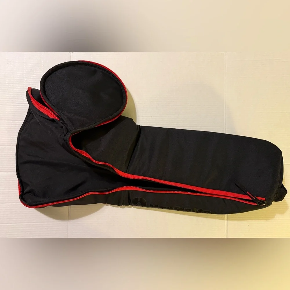 Manfrotto MB MBAG80PN 80cm Tripod Black w Red Trim Zippered Bag